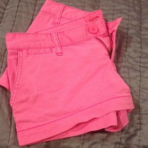 Hot pink shorts