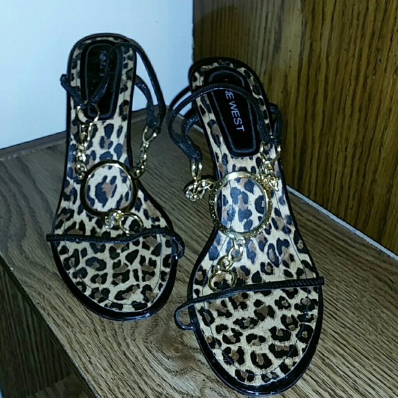 Vintage Nine West Chain Link Strappy Sandals