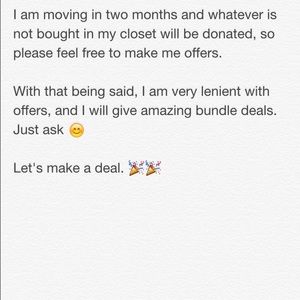 MOVING SALE!