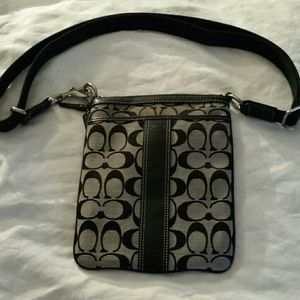 FLASH SALE Black and Grey Coach Crossbody