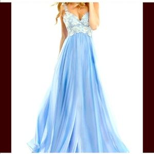 Blue Formal Prom Dress Size 12 fits like 14