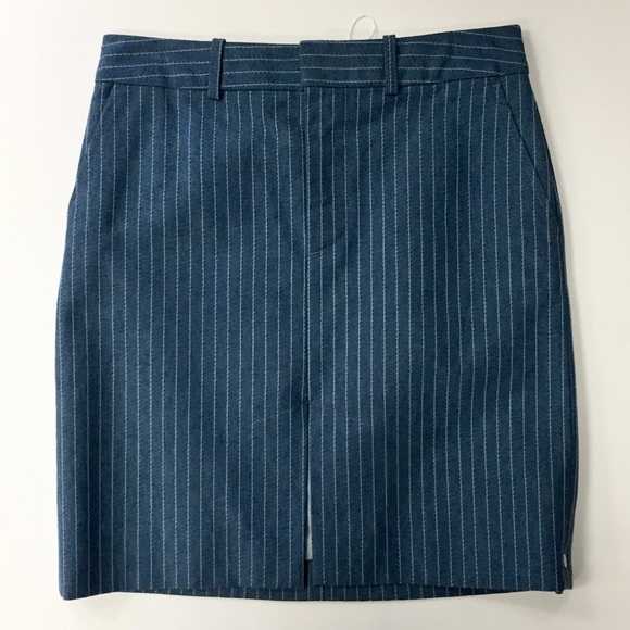 MARC JACOBS Denim Pin Striped Skirt - Picture 1 of 3