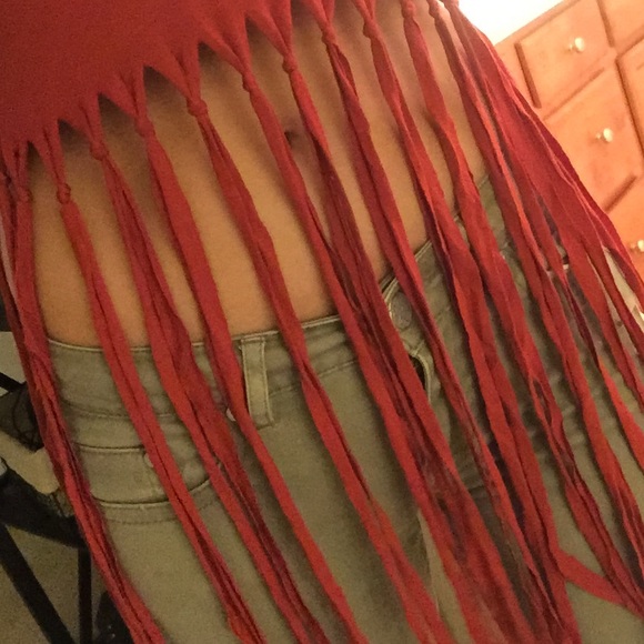 Red stringy shirt - Picture 3 of 3
