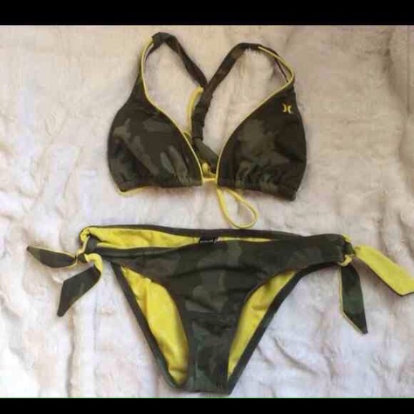 New!!!!!! Camo Hurley bathing suit!!!!! Never worn