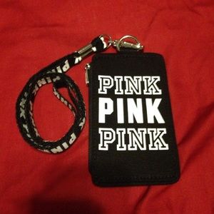 PINK ID case w/ lanyard