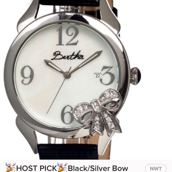 🎉HOST PICK🎉Lovely Black Leather Bow Watch🎀 - Picture 4 of 4