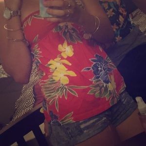 Hollister strapless top