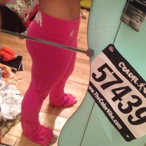 abercrombie & fitch pink yoga pants