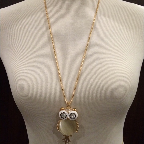 Owl Long Statement Necklace