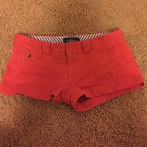 American Eagle red shorts