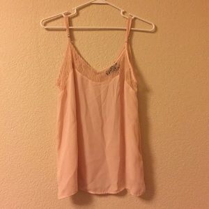 Forever 21 sheer pink tank