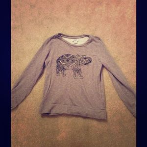 Lucky brand sweatshirt with elephant