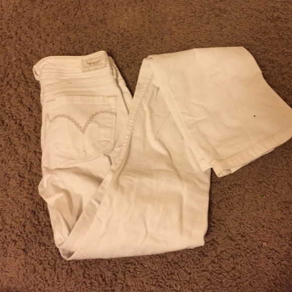 Levi Strauss White boot cut Jeans