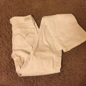 Levi Strauss White boot cut Jeans