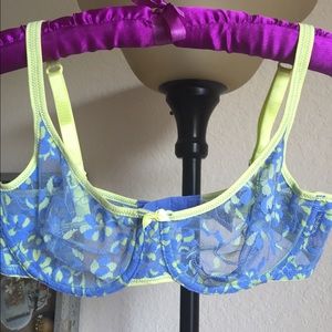 DKNY 34C sheer lace bra
