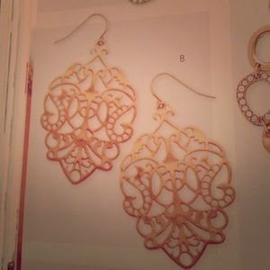 Gold earrings