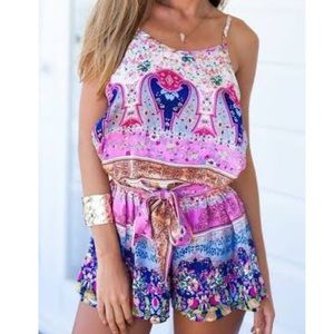 Printed romper