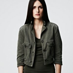 James Perse Cropped Military Jacket
