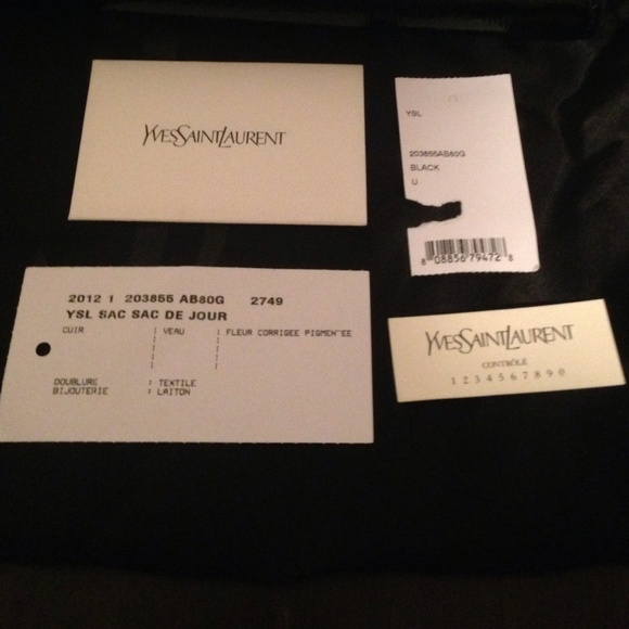 100% Authentic Yves Saint Laurent YSL Sac Sac De Jour Clutch Bag - Picture 3 of 4