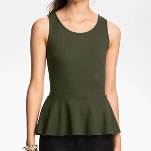 ❗️FINAL PRICE❗️Soprano Ponte Knit Peplum Top