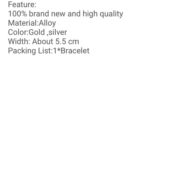 Gold Bangle Cuff - Picture 3 of 3