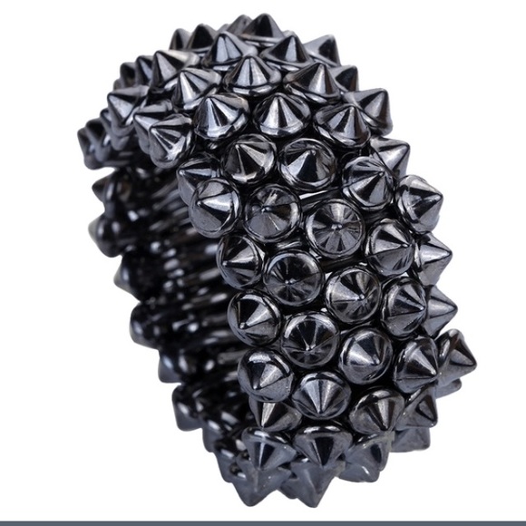 Grey Rivet Elastic Bracelet ** SALE