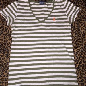 RL Polo Striped V-neck