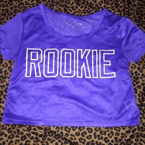 Cropped "Rookie" Mesh Jersey