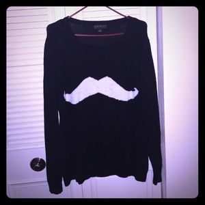 Mustache sweater