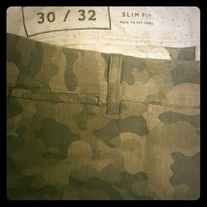 Club Monaco Linen CamoPants