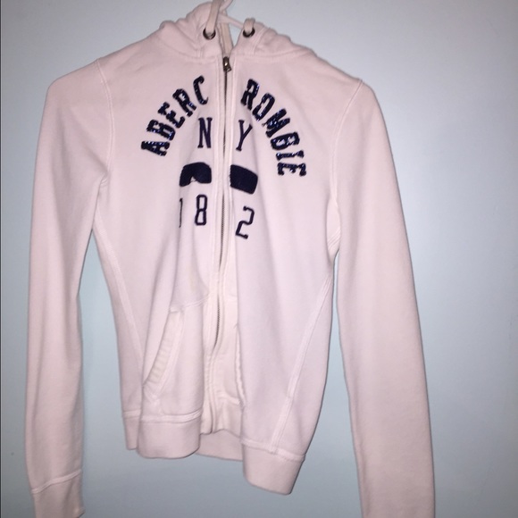 White Abercrombie jacket.