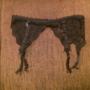 Black garter belt