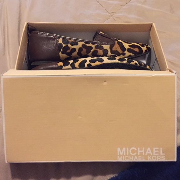 Michael kors slip on cheetah shoes