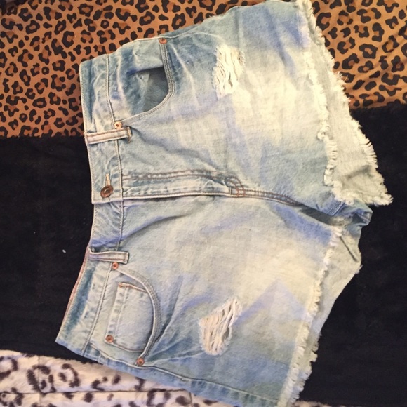 Denim shorts