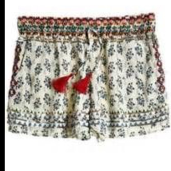 Calypso St. Barth print embroidered short
