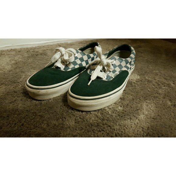 Vans green "suede" shoes!
