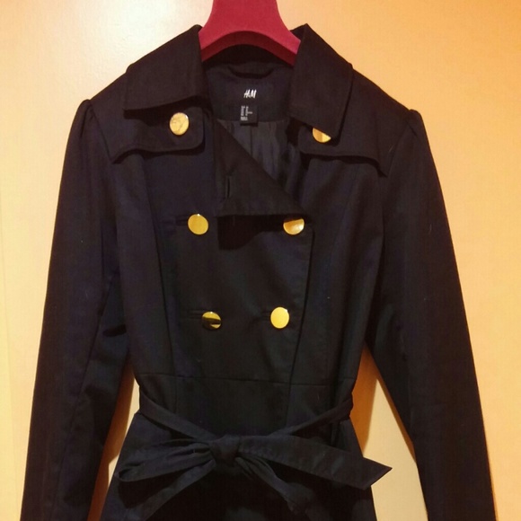 Black H&M Trench Coat (MAKE AN OFFER MUST GO)