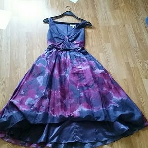 Neiman Marcus Lela Rose hi-lo vintage style dress.