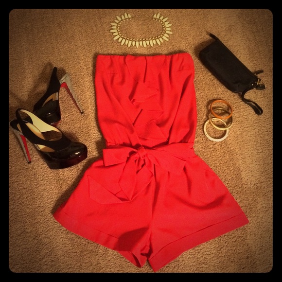 Express Red Romper