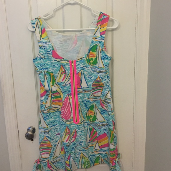 Lilly Pulitzer Delia Dress- You Gotta Regatta - Picture 2 of 2