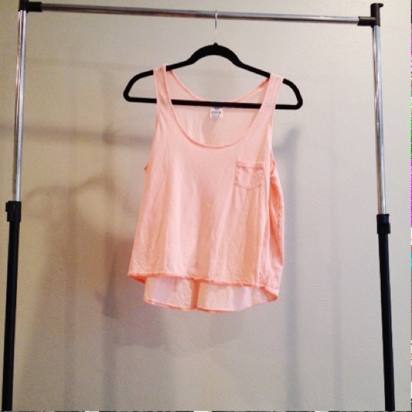 Victoria's Secret pink peach crop tank top