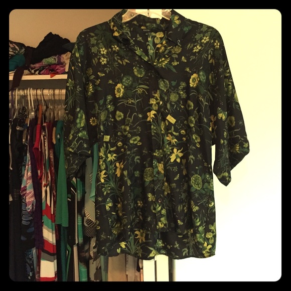 Gucci silk shirt with Floral pattern