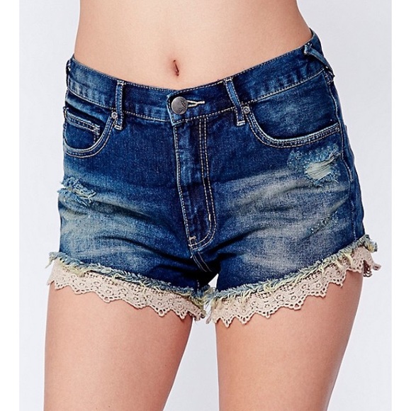 Free people denim shorts