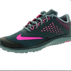 Nike lite runs 2 pink and charcoal 6.5 women's