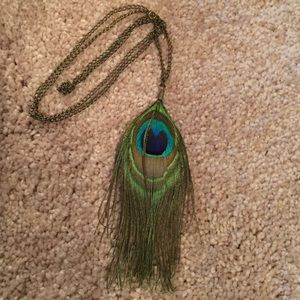Peacock necklace -Brand new