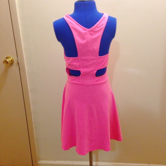 Pink basic dress - Picture 2 of 3