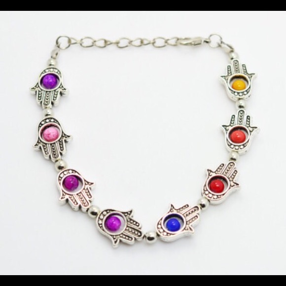 Jewelry - Multicolor hamsa bracelet