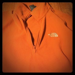 Orange north face men's