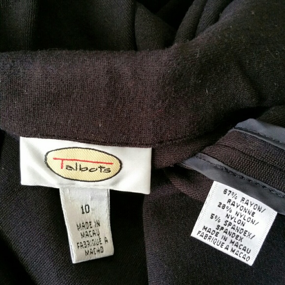 Talbots Basic Black Blazer - Picture 3 of 3