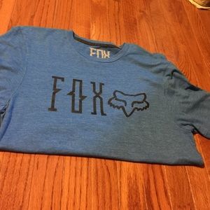 Men's fox t shirt blue